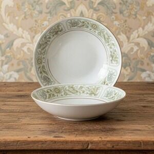 Fine China Of Japan Florence Dessert Bowls, Set of 2, Vintage Floral Porcelain